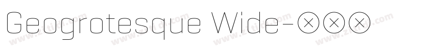 Geogrotesque Wide字体转换